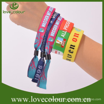 Factory professional custom cheap wristbands/textile fabric bracelet